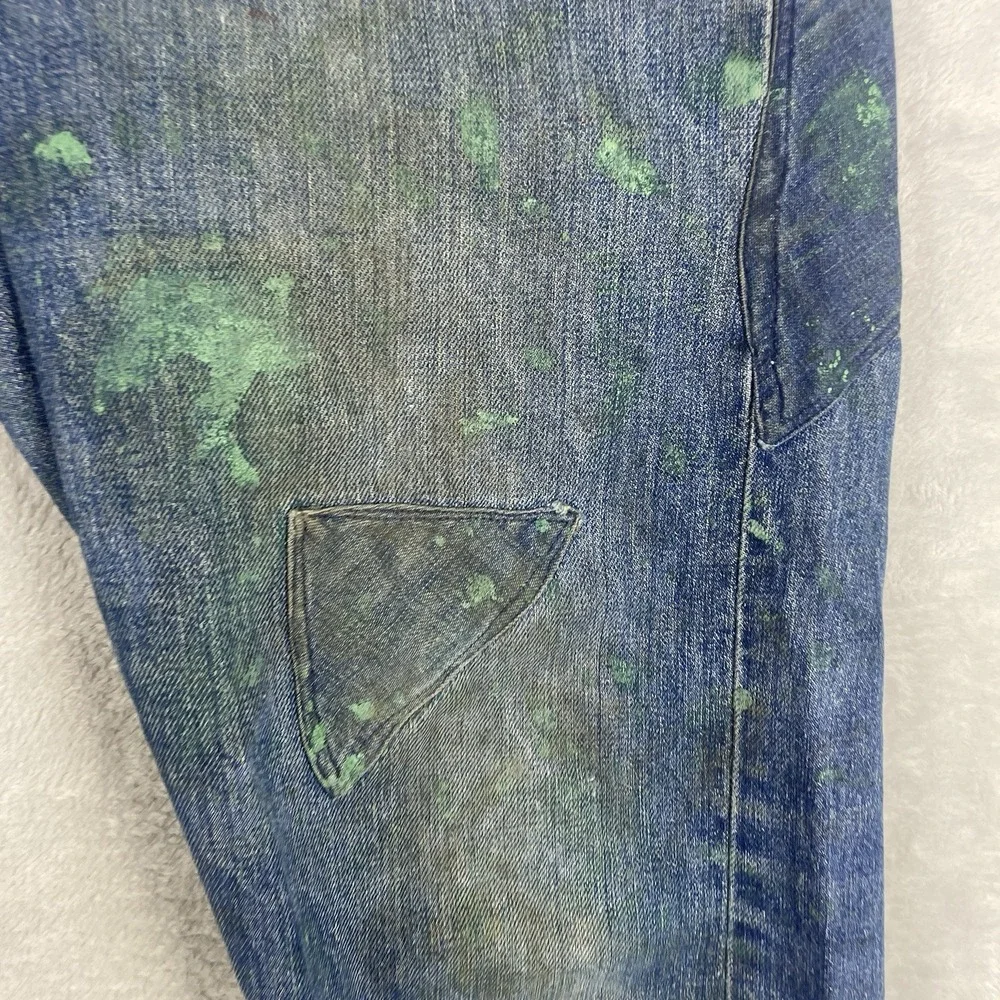 Vintage 50s Penneys Foremost Selvedge Denim Jeans Mens 32x28 Repaired 1950s Hole